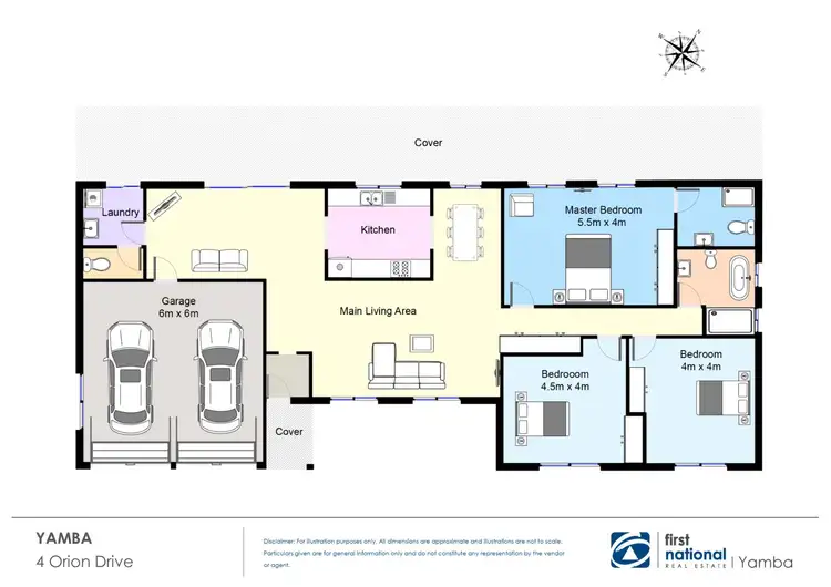 Floorplan of Homely house listing, 4 Orion Drive, Yamba NSW 2464