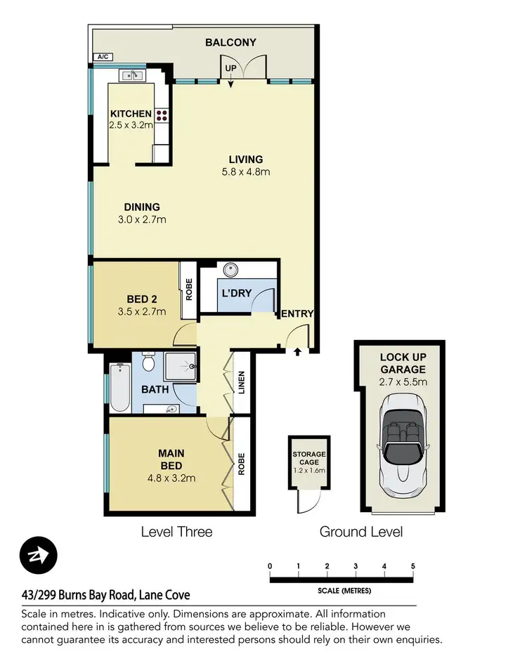 Floorplan of Homely apartment listing, 43/299 Burns Bay Road, Lane Cove NSW 2066