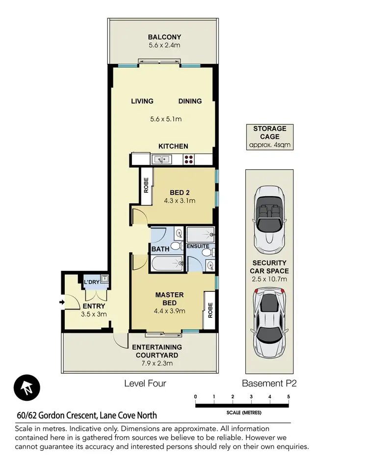 Floorplan of Homely apartment listing, 60/62 Gordon Crescent, Lane Cove NSW 2066
