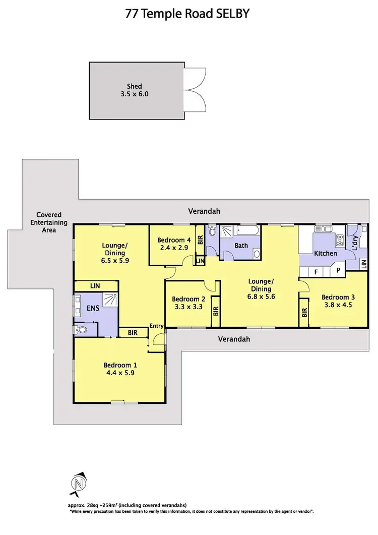 Floorplan of Homely house listing, 77 Temple Road, Selby VIC 3159