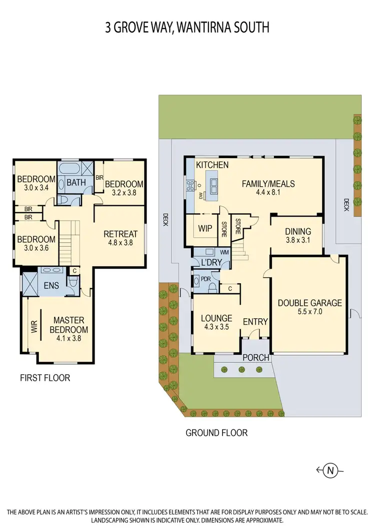Floorplan of Homely house listing, 3 Grove Way, Wantirna South VIC 3152