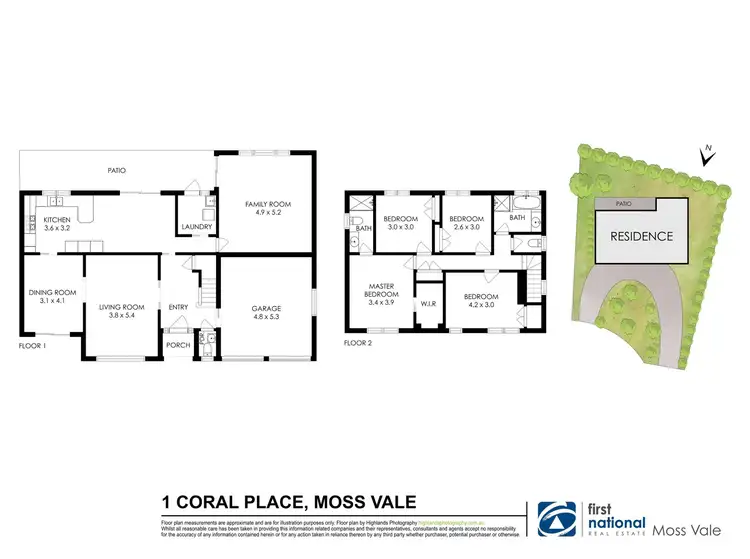 Floorplan of Homely house listing, 1 Coral Close, Moss Vale NSW 2577