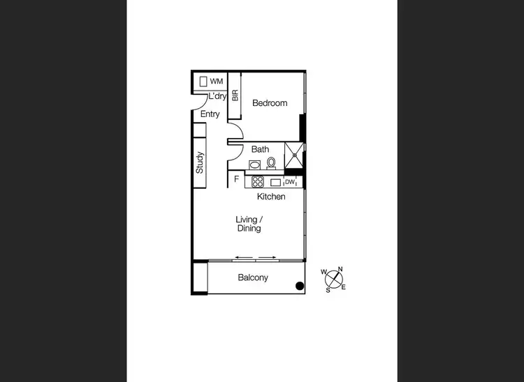 Floorplan of Homely apartment listing, 203/70 Queens Road, Melbourne VIC 3004