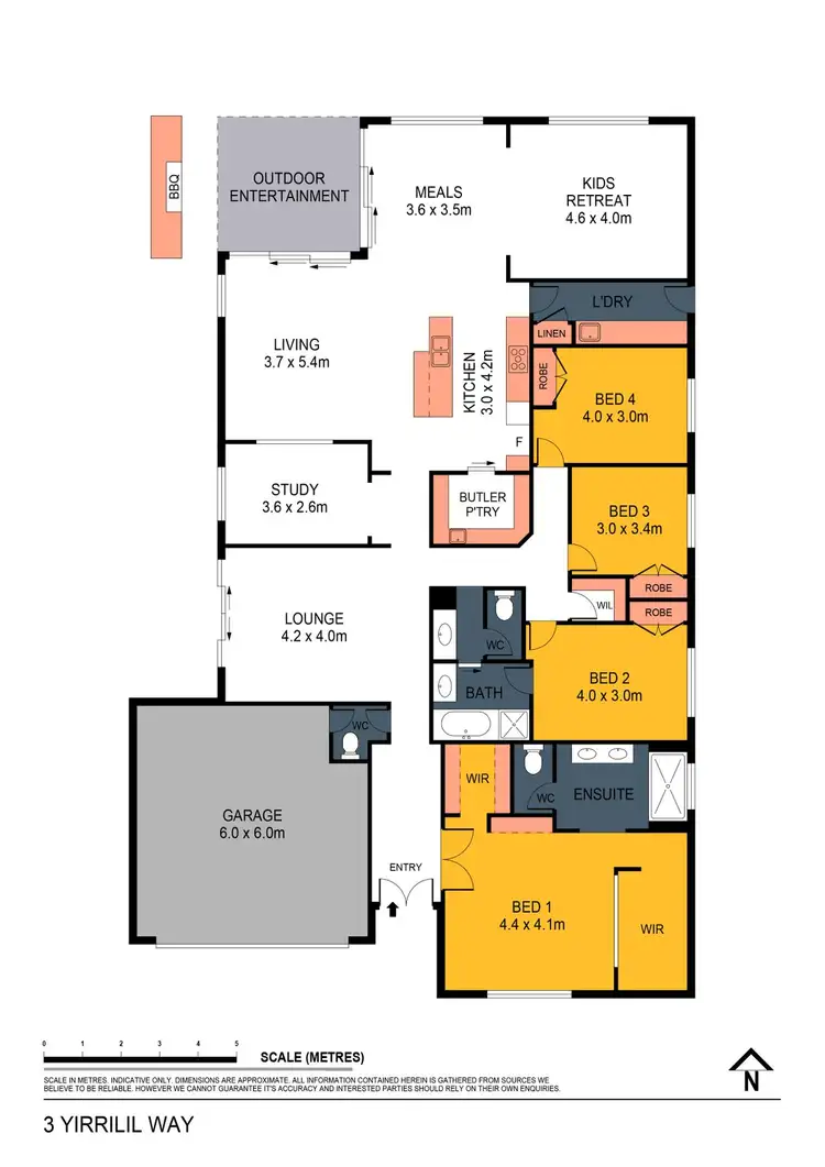 Floorplan of Homely house listing, 3 Yirrilil Way, Strathfieldsaye VIC 3551
