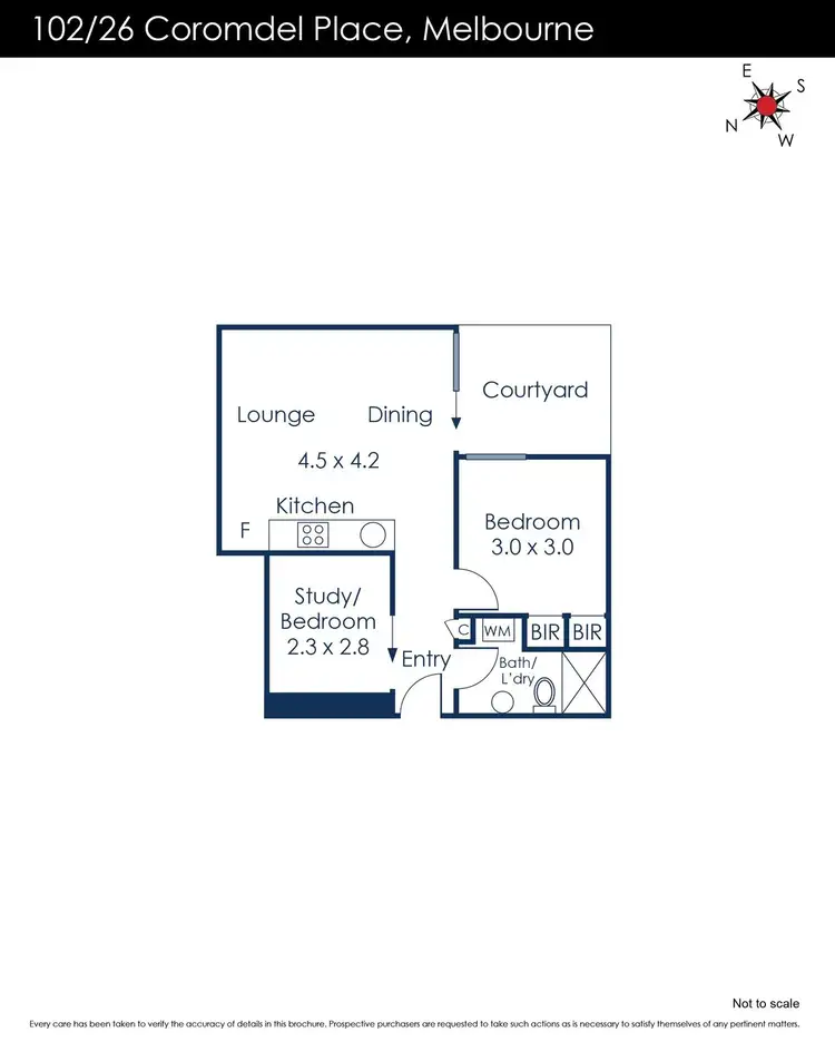 Floorplan of Homely apartment listing, 102/26 Coromandel Place, Melbourne VIC 3000