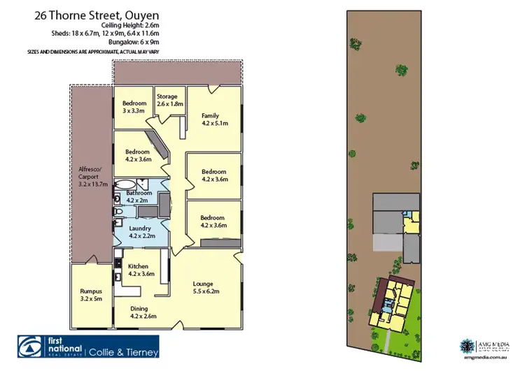 Floorplan of Homely house listing, 26 Thorne Street, Ouyen VIC 3490