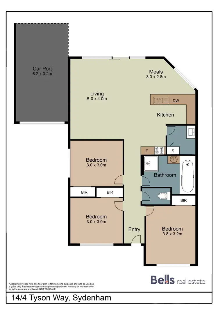 Floorplan of Homely unit listing, 14/4 Tyson Way, Sydenham VIC 3037