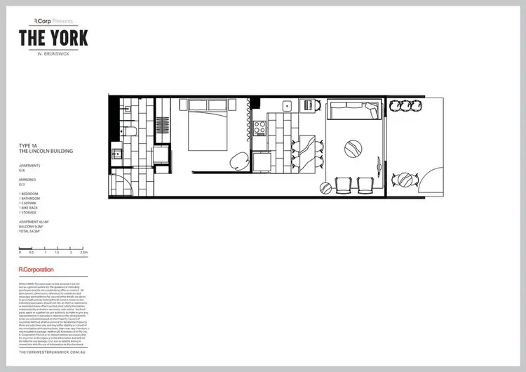 Floorplan of Homely apartment listing, G16/12 Olive York Way, Brunswick West VIC 3055