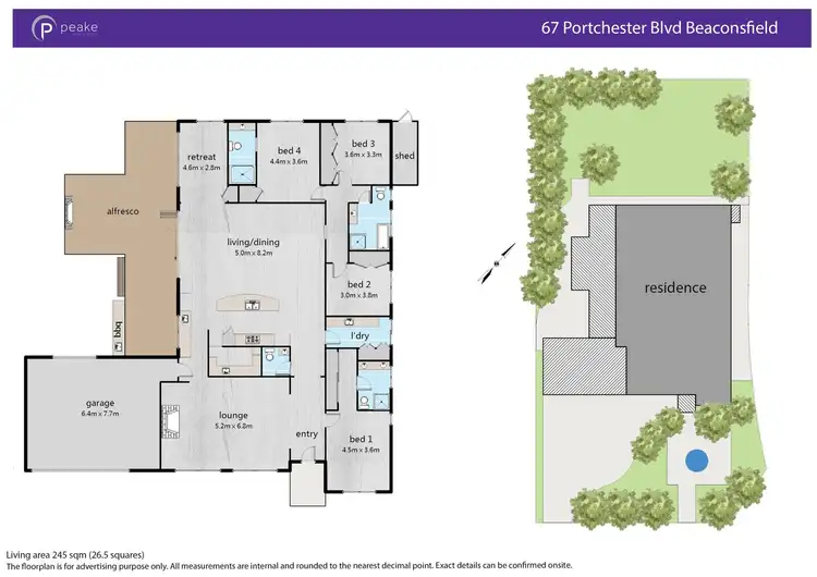 Floorplan of Homely house listing, 67 Portchester Boulevard, Beaconsfield VIC 3807