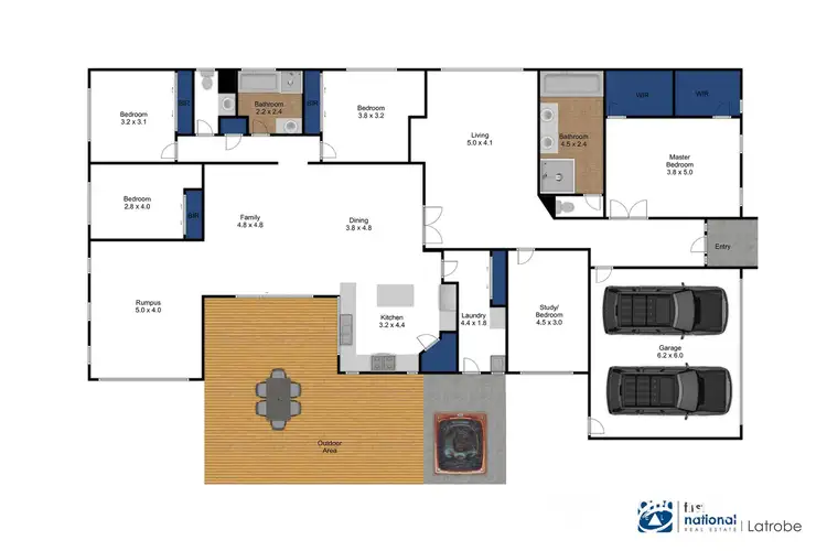 Floorplan of Homely house listing, 19 Conway Court, Traralgon VIC 3844