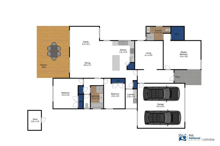 Floorplan of Homely house listing, 22 Wellington Drive, Traralgon VIC 3844