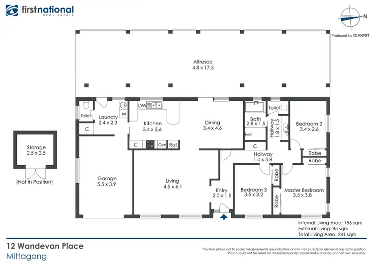 Floorplan of Homely house listing, 12 Wandevan Place, Mittagong NSW 2575