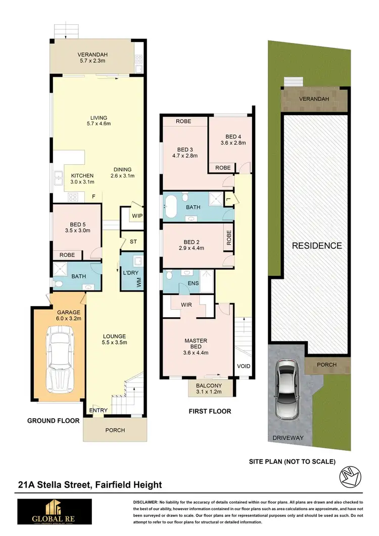Floorplan of Homely semi-detached listing, 21A Stella St, Fairfield Heights NSW 2165