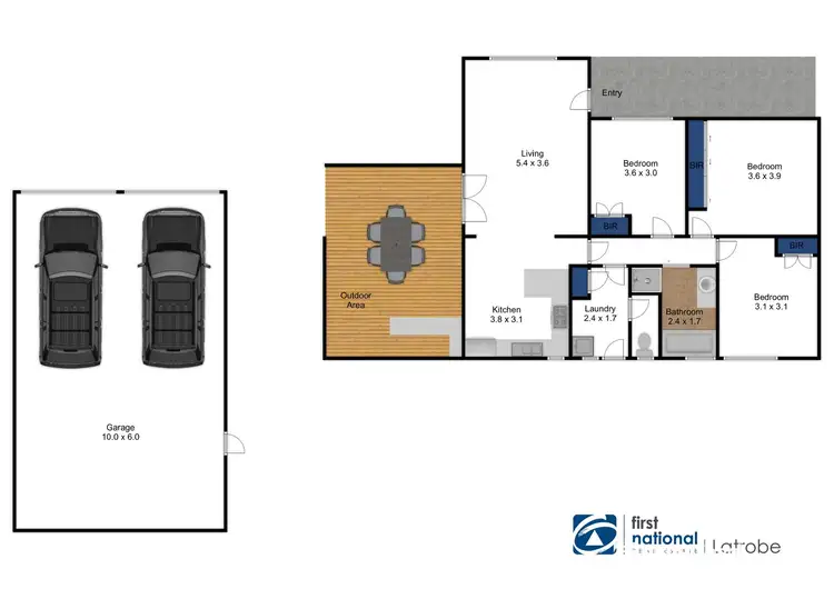 Floorplan of Homely house listing, 38 Gordon Street, Traralgon VIC 3844