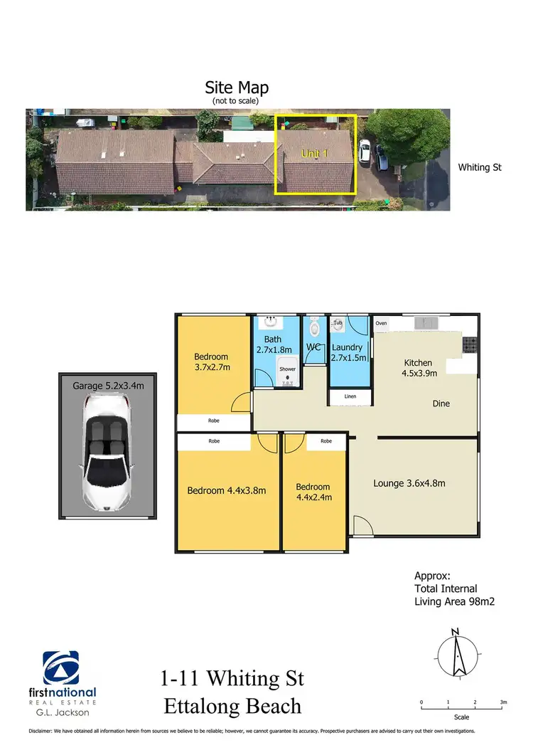 Floorplan of Homely villa listing, 1/11 Whiting Road, Ettalong Beach NSW 2257