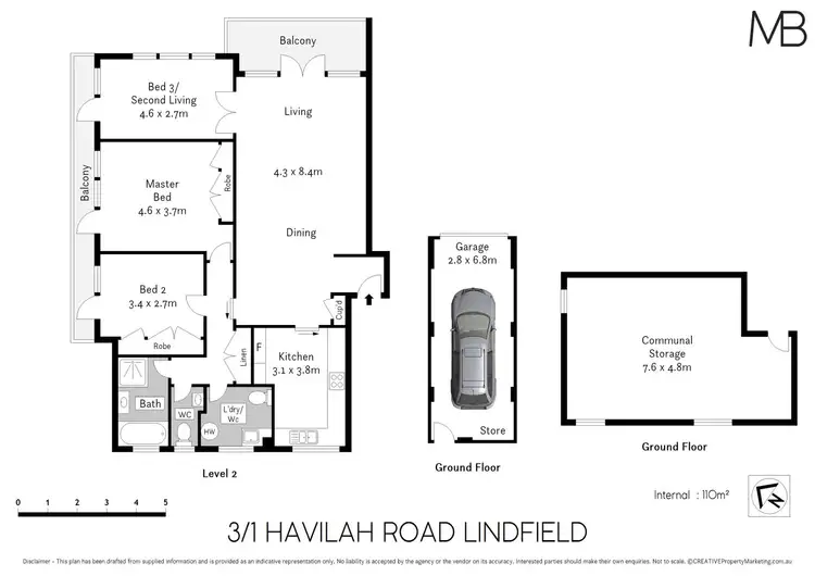 Floorplan of Homely apartment listing, 3/1 Havilah Road, Lindfield NSW 2070