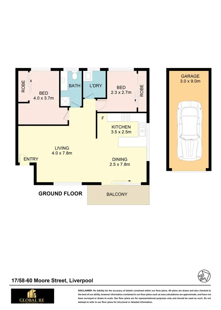 Floorplan of Homely unit listing, 17/58-60 Copeland St, Liverpool NSW 2170