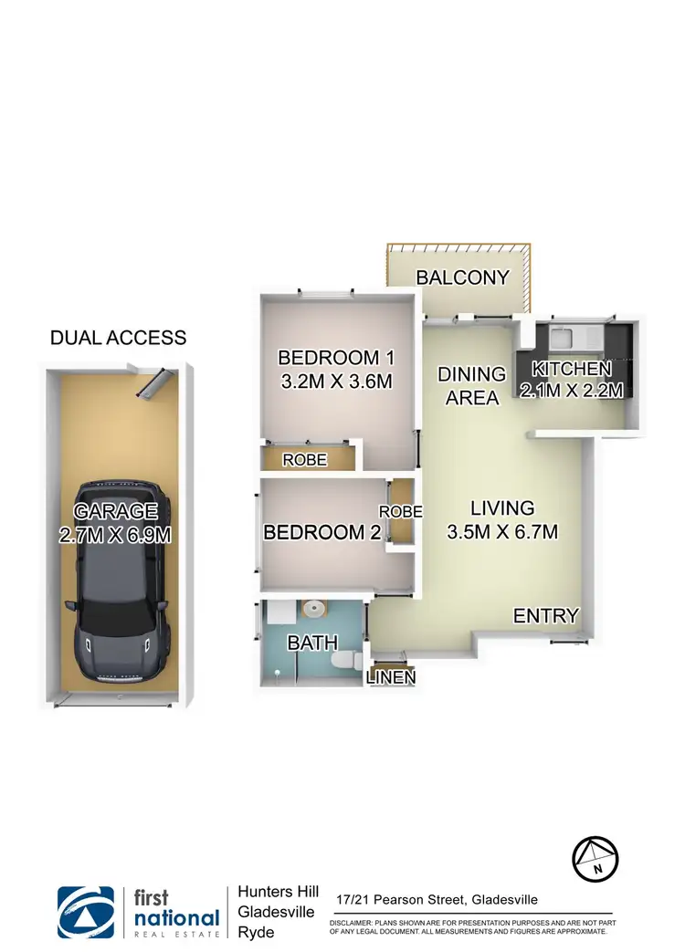 Floorplan of Homely apartment listing, 17/21 Pearson Street, Gladesville NSW 2111