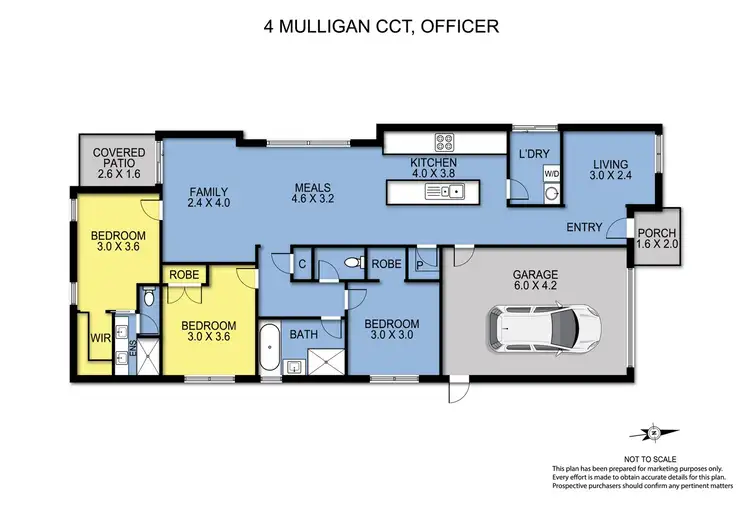 Floorplan of Homely house listing, 4 Mulligan Cct, Officer VIC 3809