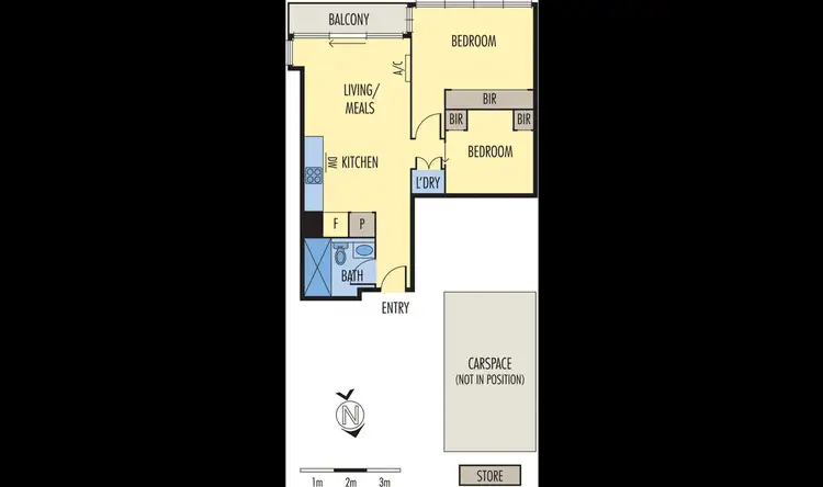 Floorplan of Homely apartment listing, 1414/50 Albert Road, South Melbourne VIC 3205