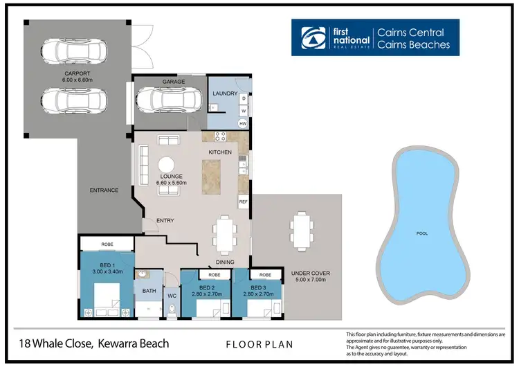 Floorplan of Homely house listing, 18 Whale Close, Kewarra Beach QLD 4879