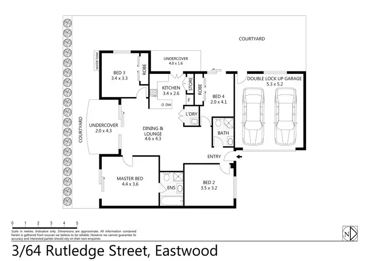 Floorplan of Homely villa listing, 3/64 Rutledge Street, Eastwood NSW 2122