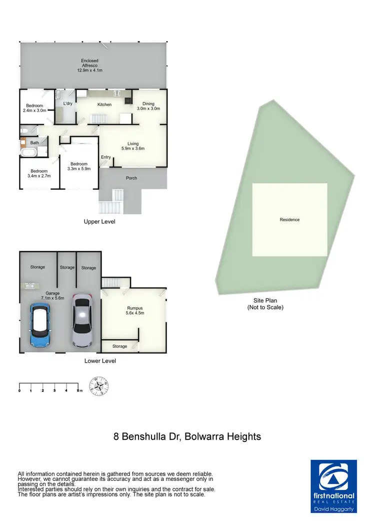 Floorplan of Homely house listing, 8 Benshulla Drive, Bolwarra Heights NSW 2320