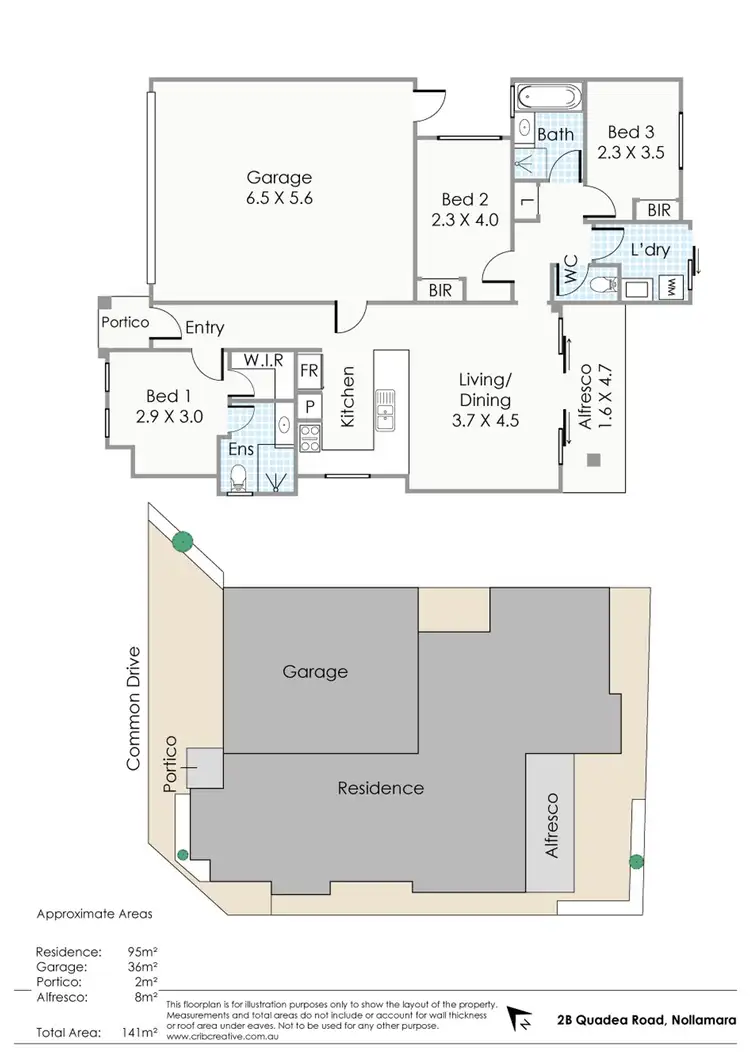 Floorplan of Homely house listing, 2B Quadea Road, Nollamara WA 6061