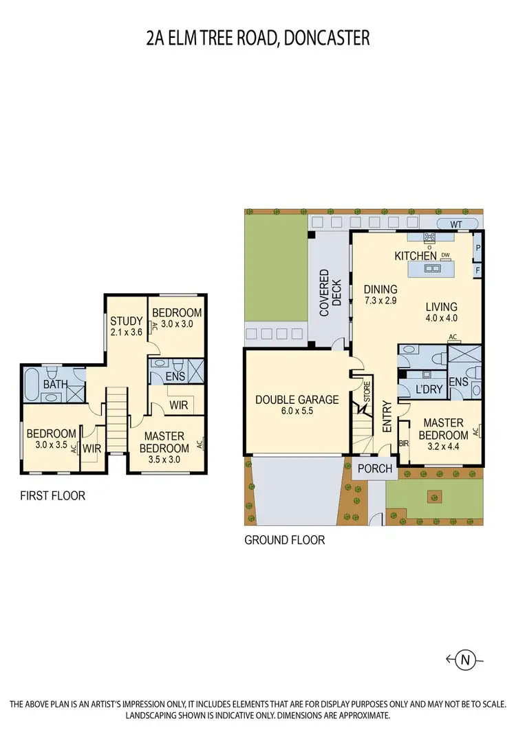 Floorplan of Homely townhouse listing, 2A Elm Tree Road, Doncaster VIC 3108