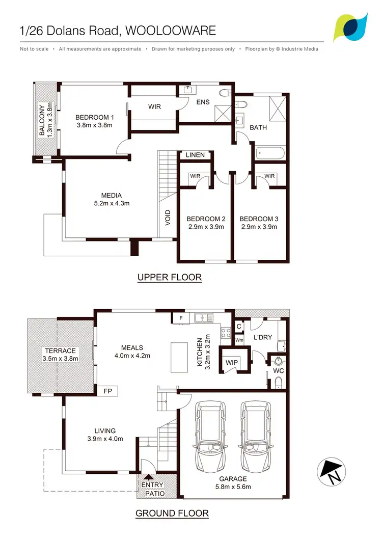 Floorplan of Homely townhouse listing, 1/26 Dolans Road, Woolooware NSW 2230