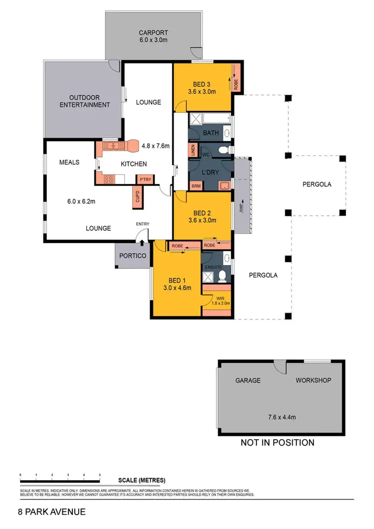 Floorplan of Homely house listing, 8 Park Avenue, Golden Square VIC 3555