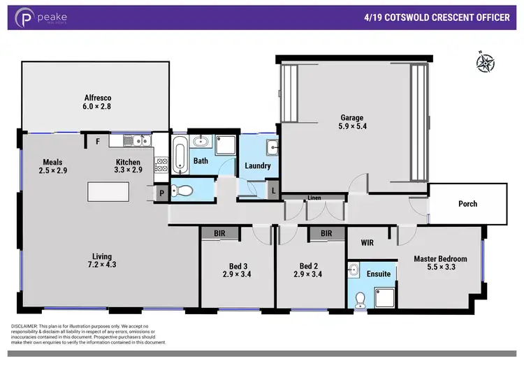 Floorplan of Homely house listing, 4/19 Cotswold Crescent, Officer VIC 3809