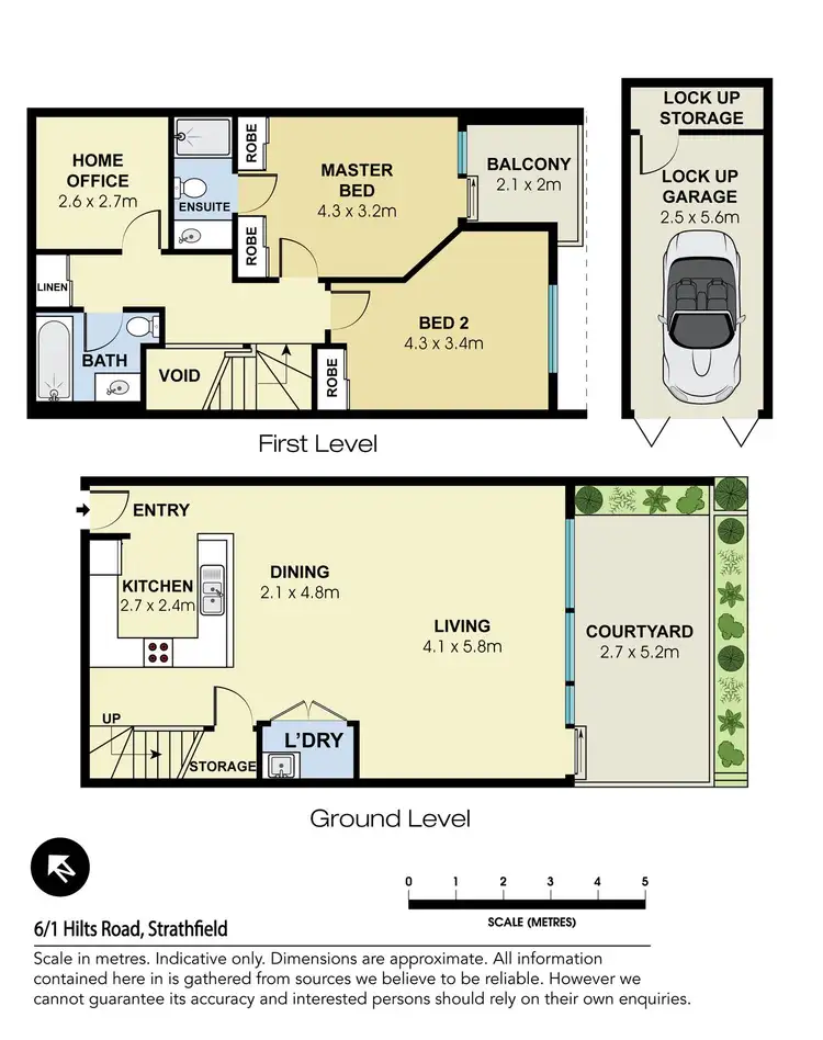 Floorplan of Homely apartment listing, 6/1 Hilts Road, Strathfield NSW 2135