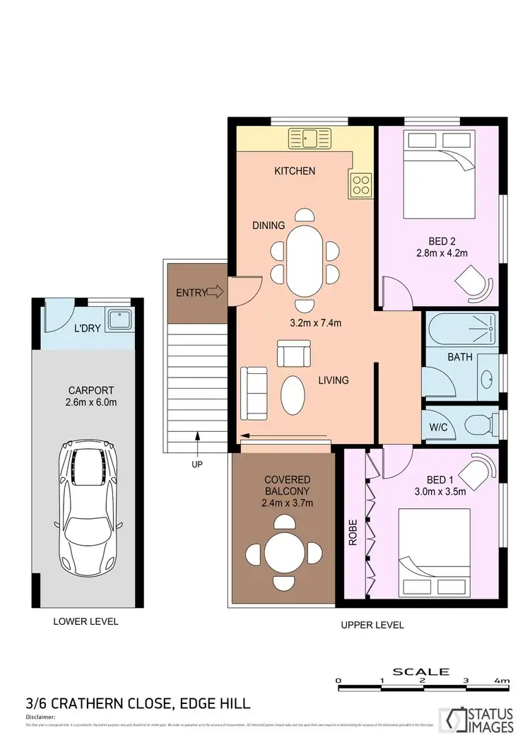 Floorplan of Homely unit listing, 3/6 Crathern Close, Edge Hill QLD 4870