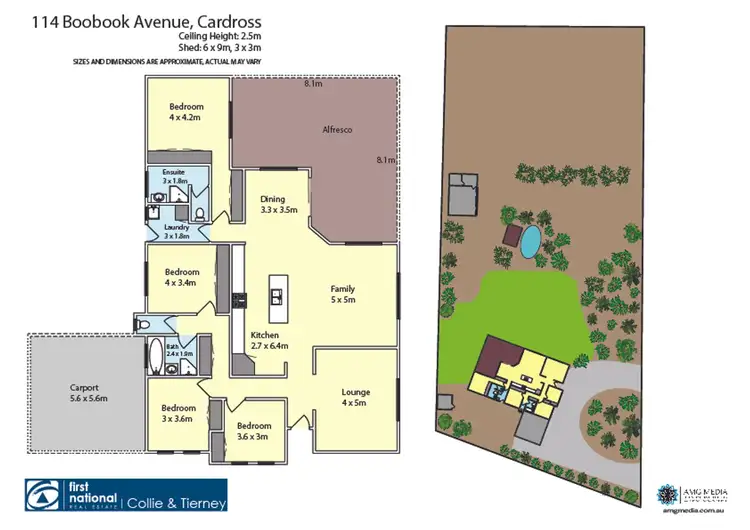 Floorplan of Homely house listing, 114 Boobook Avenue, Cardross VIC 3496