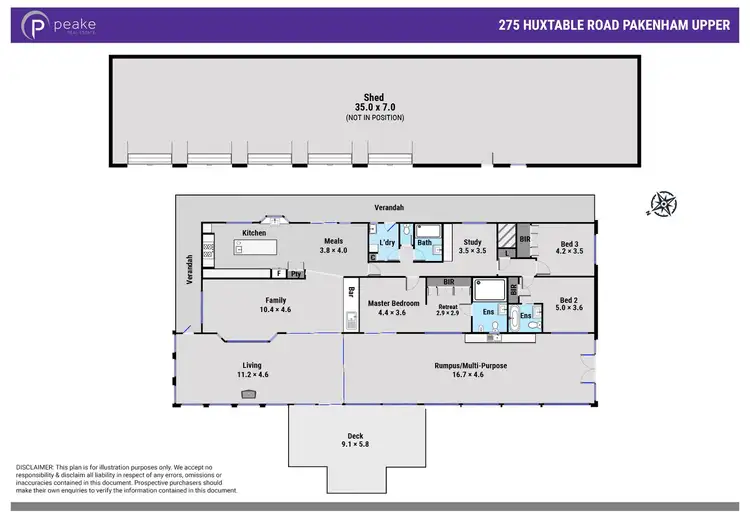 Floorplan of Homely house listing, 275 Huxtable Road, Pakenham Upper VIC 3810