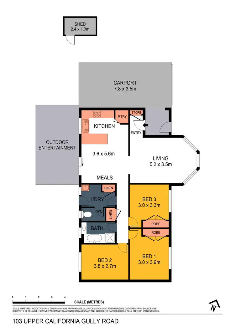 Floorplan of Homely house listing, 103 Upper California Gully Road, Long Gully VIC 3550