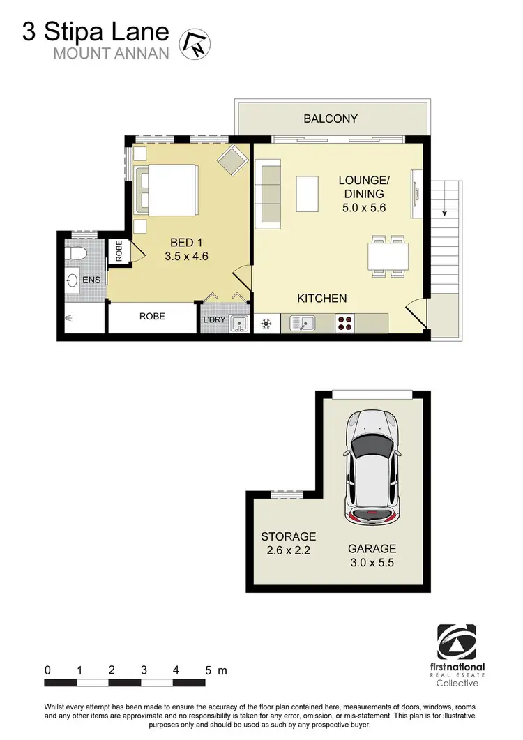 Floorplan of Homely unit listing, 3 Stipa Lane, Mount Annan NSW 2567