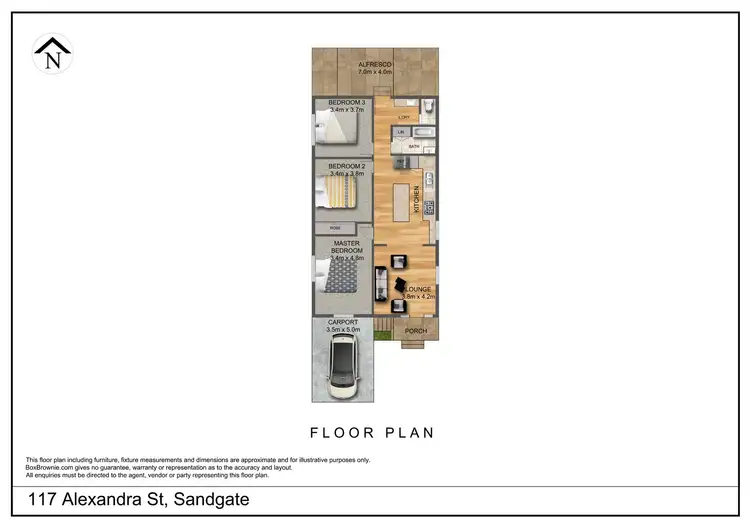 Floorplan of Homely house listing, 117 Alexandra Street, Sandgate QLD 4017
