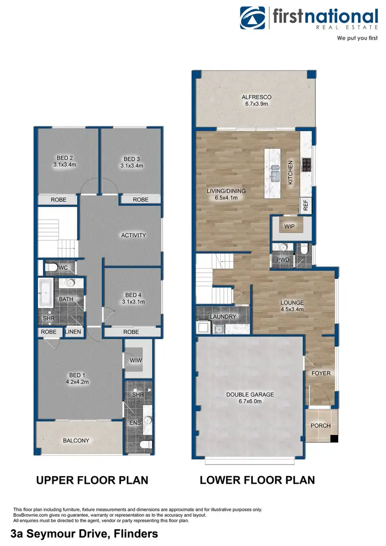 Floorplan of Homely semi-detached listing, 3a Seymour Drive, Flinders NSW 2529