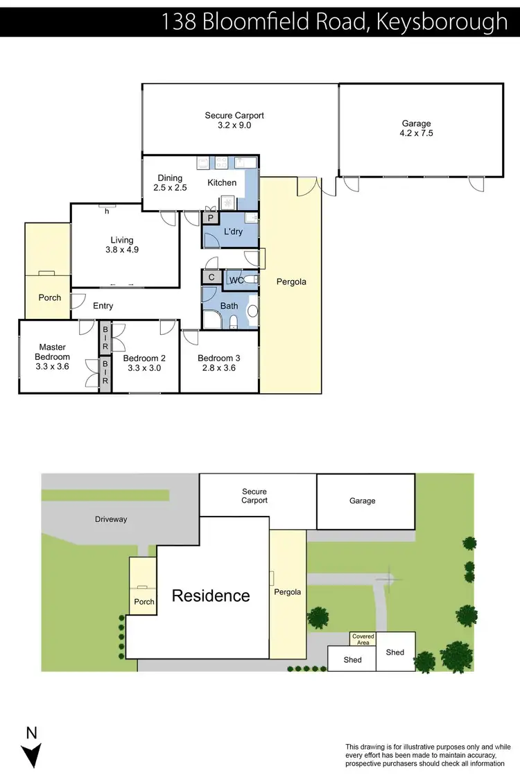 Floorplan of Homely house listing, 138 Bloomfield Road, Keysborough VIC 3173