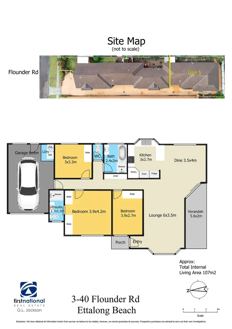 Floorplan of Homely villa listing, 3/40 Flounder Road, Ettalong Beach NSW 2257