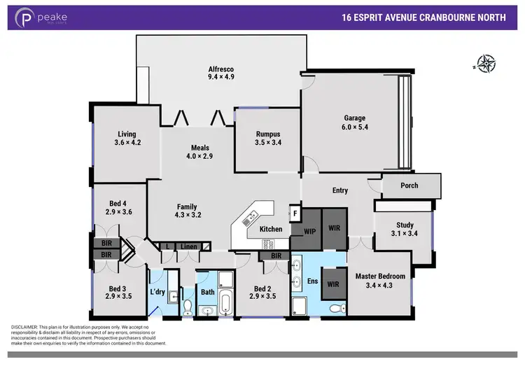 Floorplan of Homely house listing, 16 Esprit Avenue, Cranbourne North VIC 3977