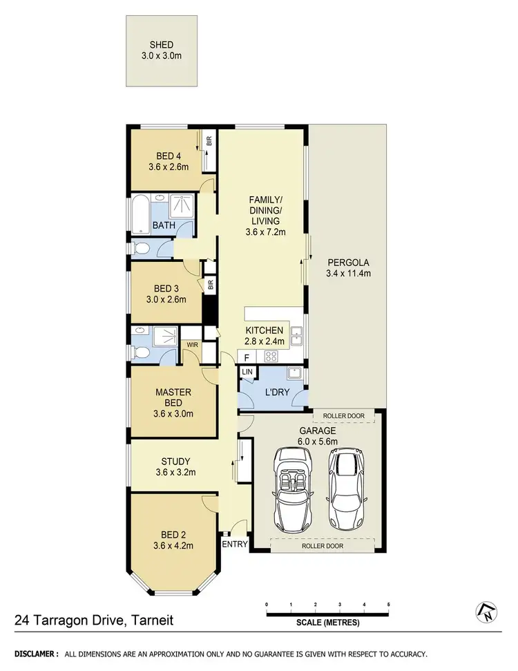 Floorplan of Homely house listing, 24 Tarragon Drive, Tarneit VIC 3029