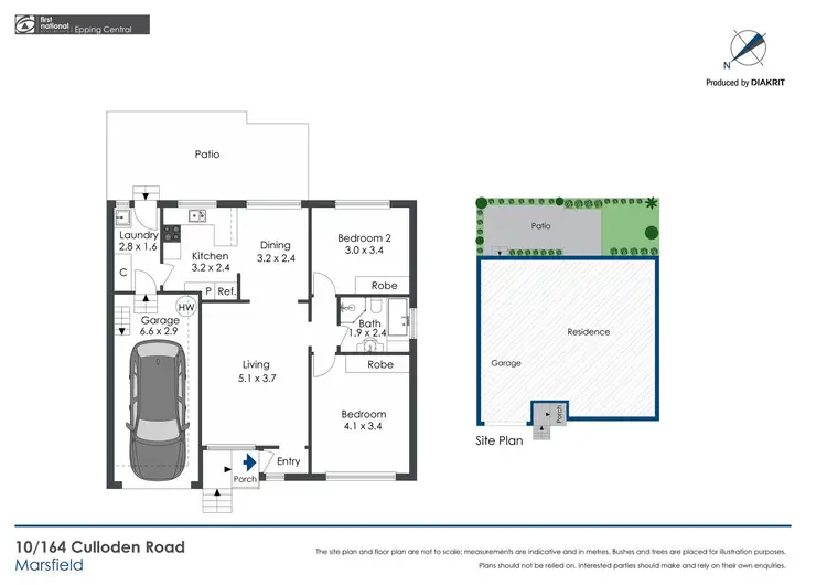 Floorplan of Homely villa listing, 10/164 Culloden Road, Marsfield NSW 2122