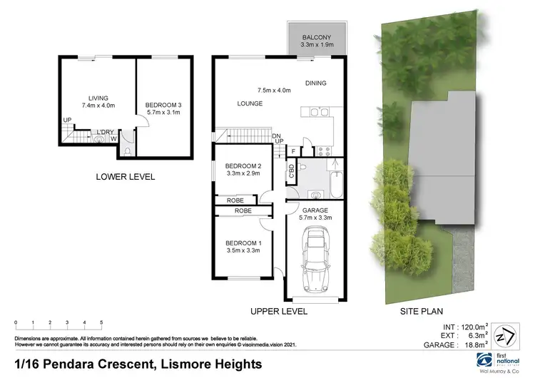 Floorplan of Homely unit listing, 1/16 Pendara Crescent, Lismore Heights NSW 2480