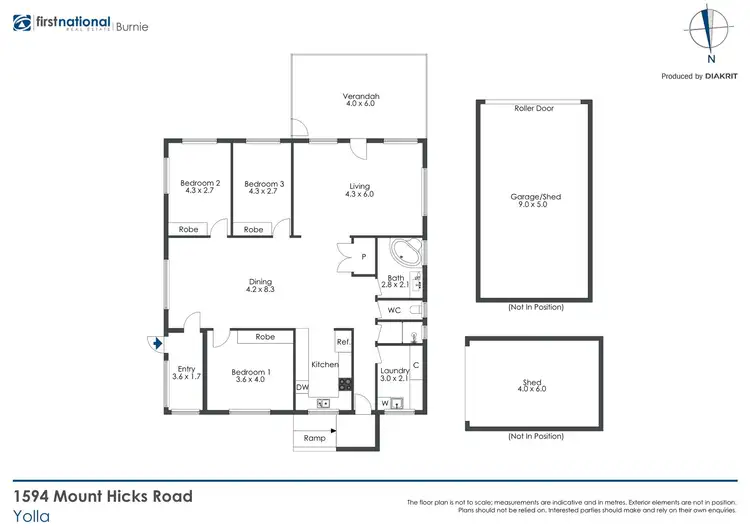 Floorplan of Homely house listing, 1594 Mount Hicks Road, Yolla TAS 7325