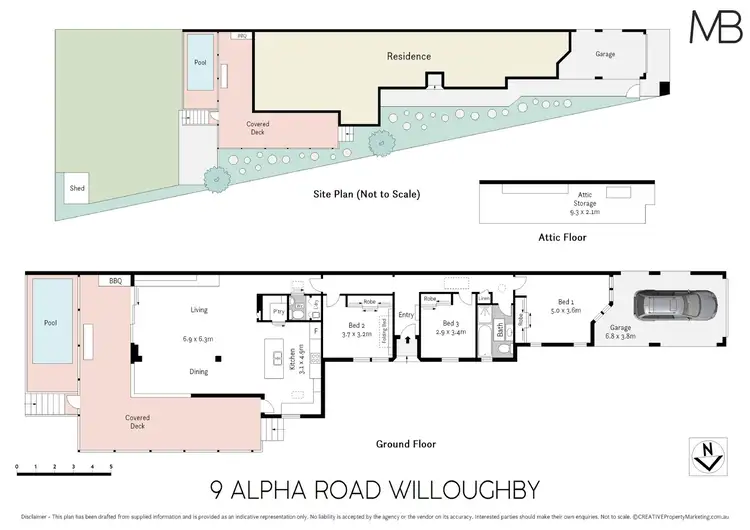 Floorplan of Homely house listing, 9 Alpha Road, Willoughby NSW 2068