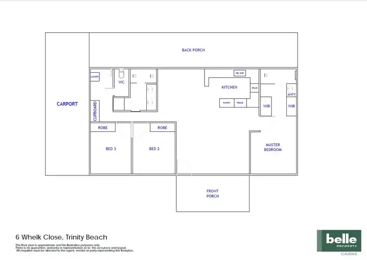 Floorplan of Homely house listing, 6 Whelk Close, Trinity Beach QLD 4879
