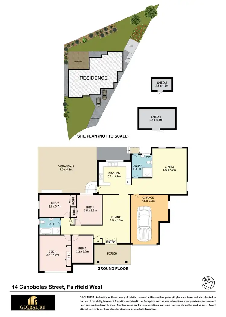 Floorplan of Homely house listing, 14 Canobolas St, Fairfield West NSW 2165